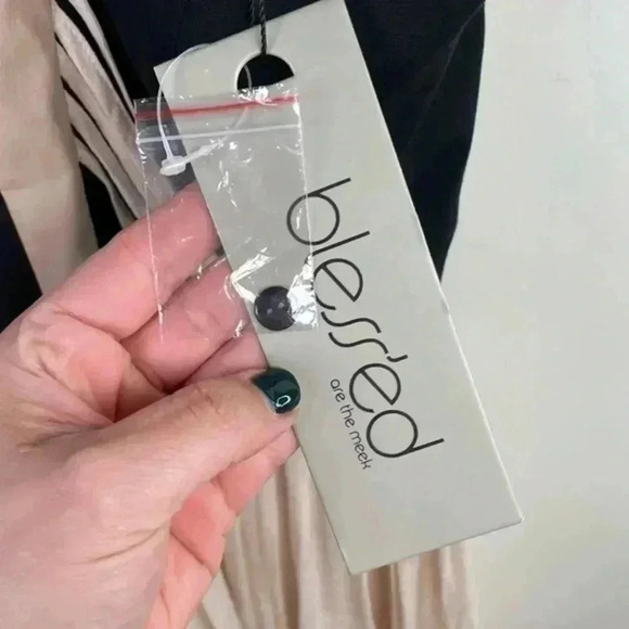 Bless'ed Are The Meek Black And Cream Status Quo Cutout Mini Dress - Picture 10 of 10